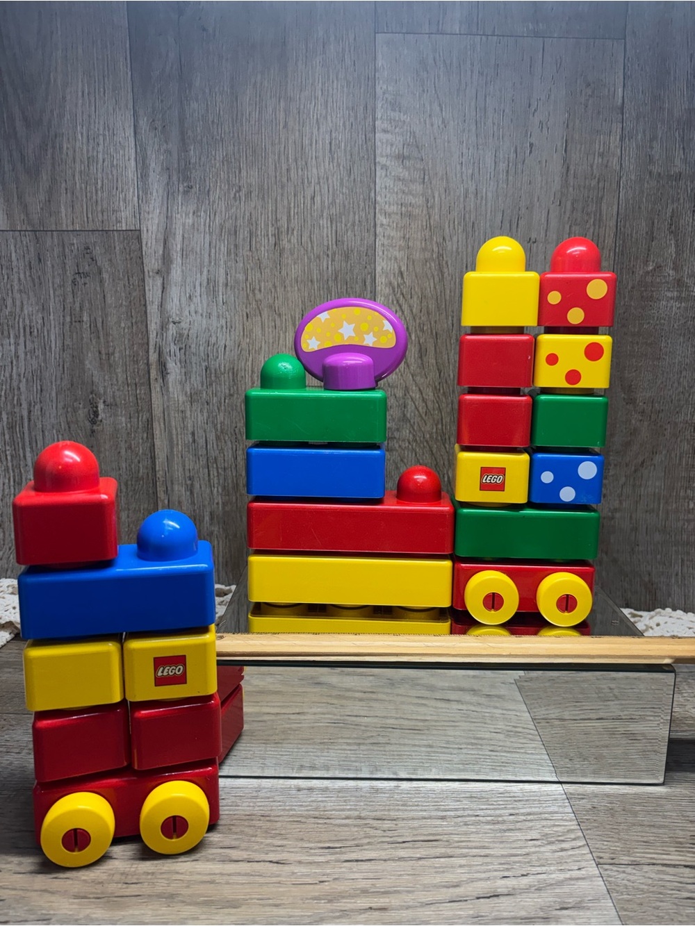 Vintage LEGO Duplo Blocks Lot Replacement Parts 22 pieces